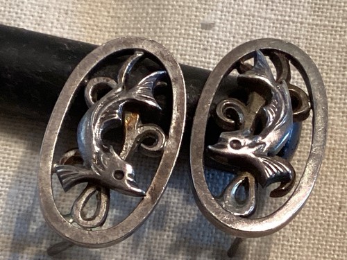 Georg jensen ear rings dolphin - jensen,