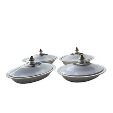 4x Royal Doulton Carlyle Lidded Oval Serving Dish Open Vegetable Tureen Lid Rare