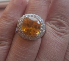 QVC SS Diamonique Ring