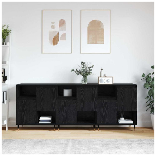 Sideboard 3pcs black oak - sideboard, 180
