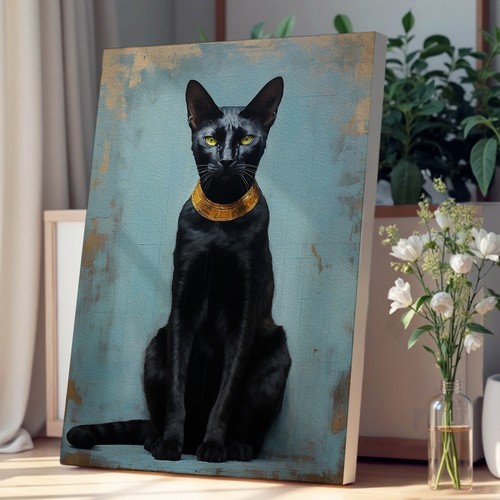 Egyptian cat minimalism - cat, canvas