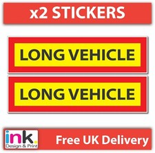2 X  LONG VEHICLE VINYL