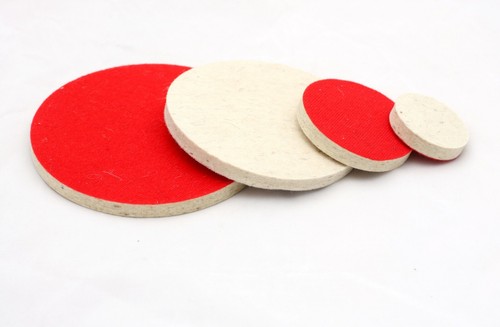 Felt polishing pads disc - pads, 115mm