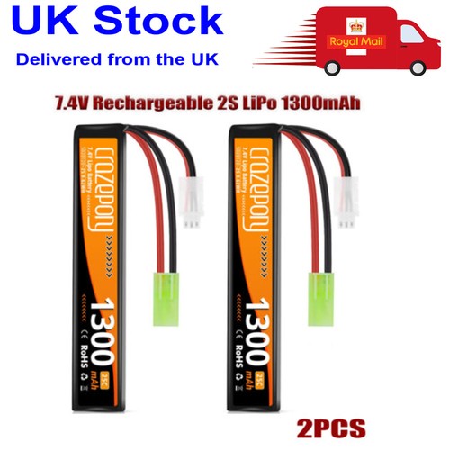 1300mah lipo airsoft - 2x,