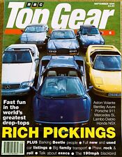TOP GEAR MAGAZINE SEP-1996 - Mercedes SL600 R129, Lamborghini Diablo, Almera GTi