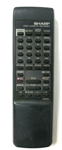 Sharp vcr remote video - vcr,