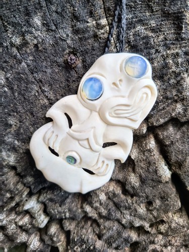 Rare maori hei tiki - maori, pendant
