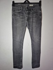 All Saints Men’s Cigarette Stretch Distressed Skinny Jean Grey 30 x 30