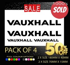 4x VAUXHALL SPORT Vinyl Sticker Decal Car Window Bumper Graphic Racing NEW