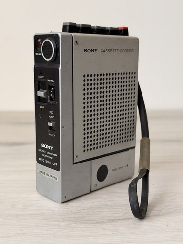 Sony tapecorder silver - sony, tc-55