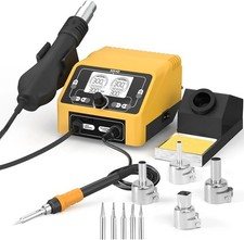 2 in 1 Hot Air Rework Station, Soldering Iron Station with LCD Display, ℉/℃