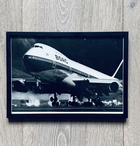 Vtg boac boeing 747 press - vtg,