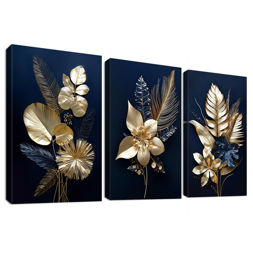 Panels wooden framed - 3d, navy