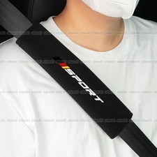 2Pcs Black Car Seat Belt Cover Shoulder Pad Cushion Protector Accessories  Sport