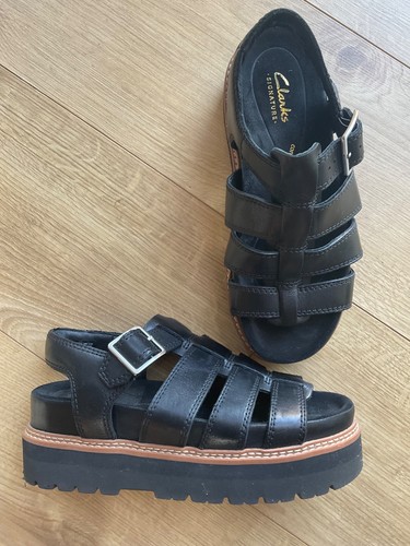 Clarks black leather orianna - clarks,