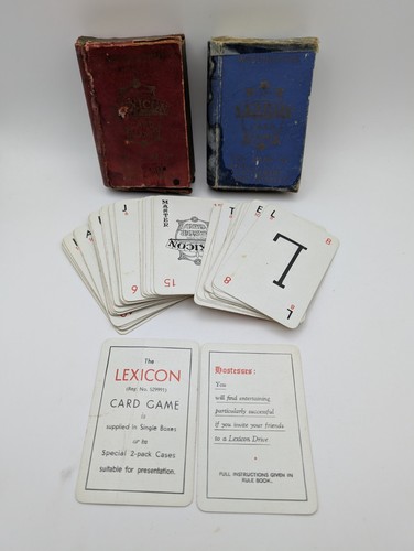 Vintage 1930s lexicon - lexicon, card