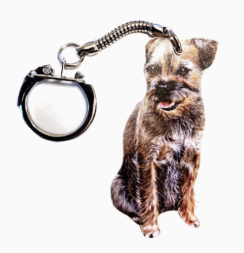 Border terrier keyring - terrier,