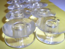 10 SINGER SEWING MACHINE PLASTIC DROP IN BOBBINS 66K/99K/201K/427/457K/328K/348K