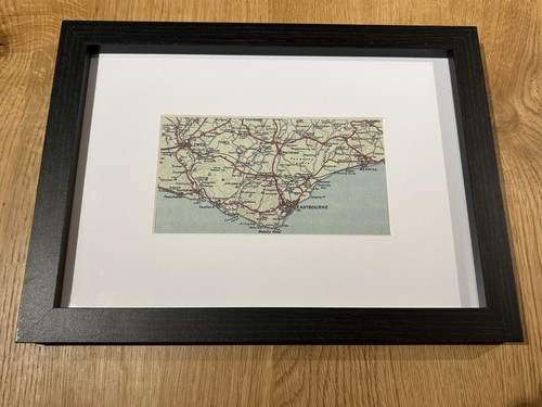 Vintage map the sussex - of,