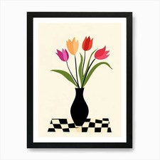 Tulips In A Vase 82 Art Print