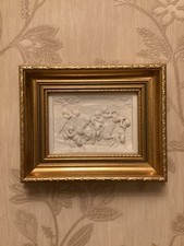Vintage Plaster Wall Plaque