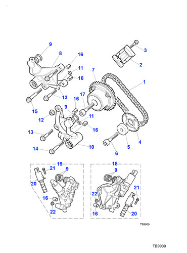Jaguar camshaft sprocket - camshaft,