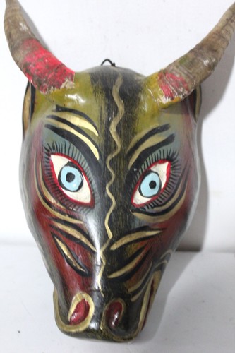 Goat mexican wooden mask chivo - mask,