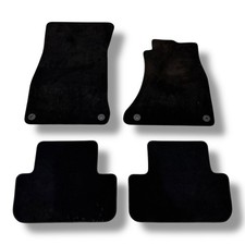 Audi A4 B8 2008-2015 OEM Carpet Floor Mats Set Front & Rear Black
