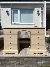 Hand painted dressing table/desk solid pine