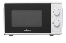 Cookworks Microwave 700W Manual Countertop White 17 Litre Cap. USED- SEE DESCR..