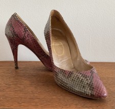 Vintage 1980s snake skin 4in