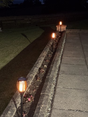 Solar led torch lights pack - led, of
