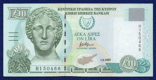 Cyprus 1997 ten - cyprus, £10