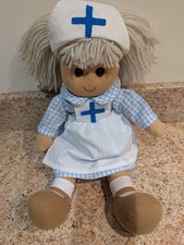 Vintage Powell Craft Nurse Ragdoll  Collectable Plush Doll Kids Toy 40 cms tall