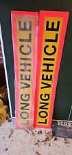 1 x Long Vehicle Aluminium UK Marker Board, Type 4 BS AU152, Size: 225 x 1265mm