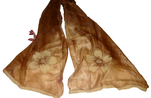 Pretty taupe ivory - taupe, handmade