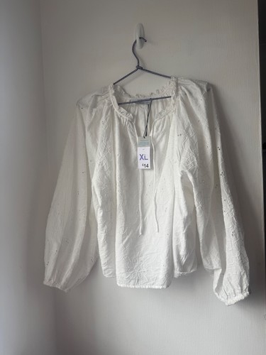 Primark white embroidered long - primark,