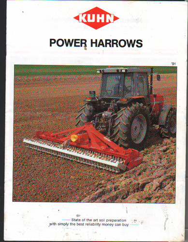 Kuhn tractor power - tractor, harrows