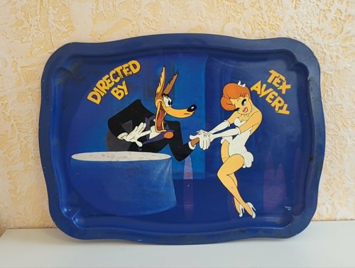 Tex avery vintage metal tray - tex,