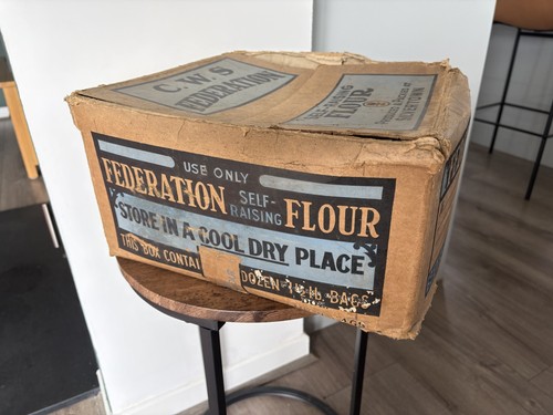 Vintage box federation flour - vintage,