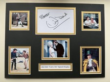 Jim Dale “Carry On” Signed 16" x 12” Double Mounted Display