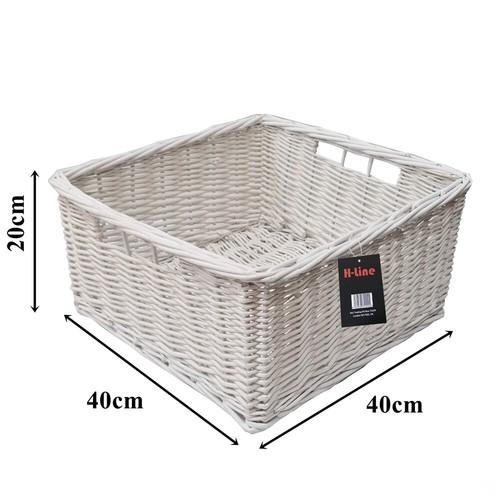 Large square wicker - wicker, storage