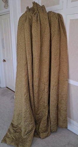 Huge curtains green gold - curtains,