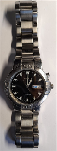 Seiko kinetic black dial - seiko,