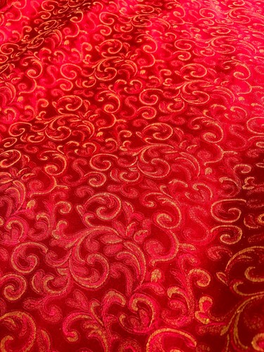 Bordeaux damask fabric gold - bordeaux,