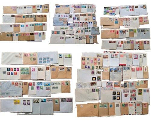 150 worldwide postal covers - worldwide,