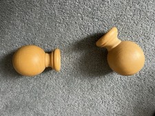 Wooden Beech Finials For 28mm