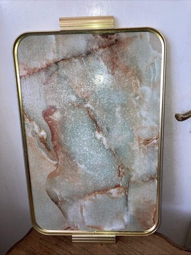 Vintage faux marble and gold - faux,