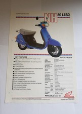 HONDA NH80 LEAD Motorcycle Sales Spec Leaflet SEP 1982