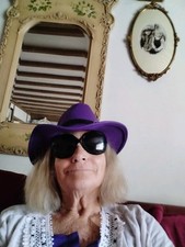 Women Ladies deep 🟣 Fedora Hat  Outdoor Casual UK